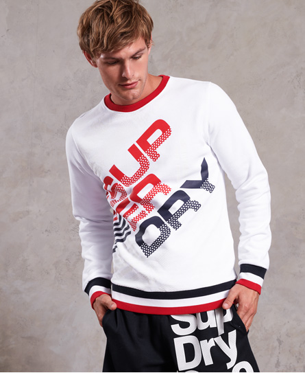 Superdry Multi Diagonal Crew Jumper Multi Diagonal Crew Jumper