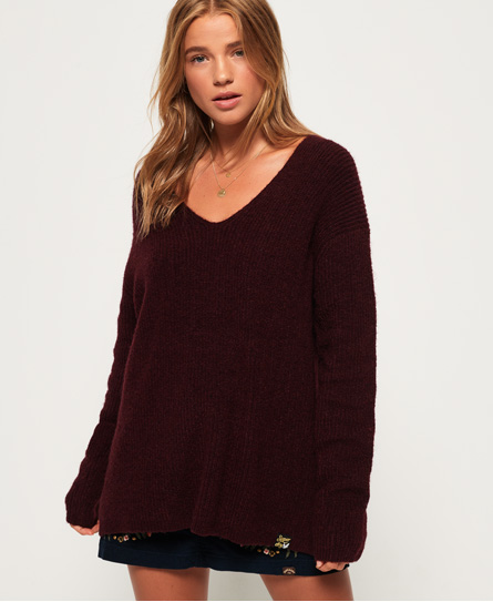 Superdry Peyton Ribbed Trui Met V Hals superdry kopen in de aanbieding Superdry Peyton Ribbed Trui Met V Hals superdry kopen in de aanbieding