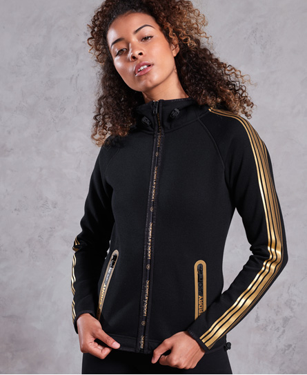Superdry Gym Tech Gold hoodie met rits Gym Tech Gold hoodie met rits