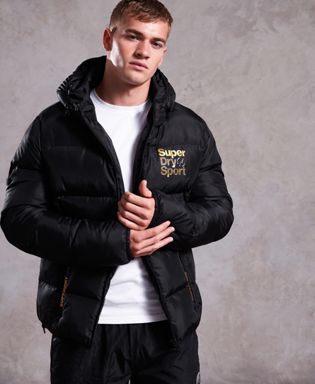 Superdry Gym Tech Gold Puffa Jacket Gym Tech Gold Puffa Jacket