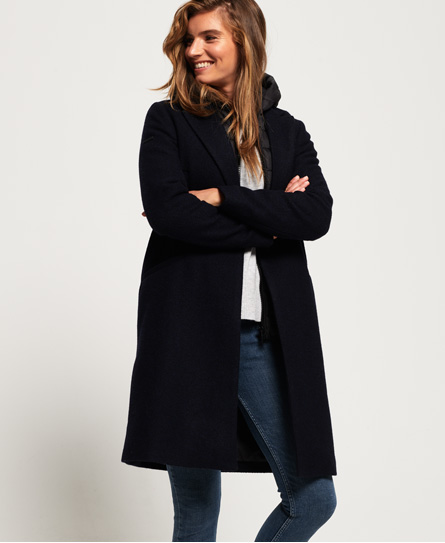 Superdry Fjola Tech Wool Coat Fjola Tech Wool Coat