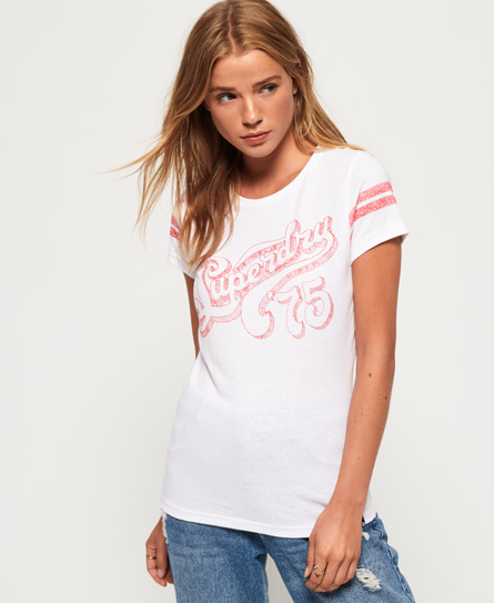 Superdry Retro 75 T Shirt superdry kopen in de aanbieding
