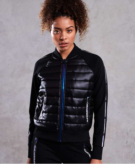 Superdry Core Gym Tech Hybrid Bomber Jacket Core Gym Tech Hybrid Bomber Jacket