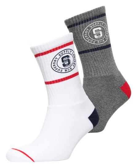 Superdry Varsity Socks Double Pack Varsity Socks Double Pack