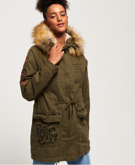 Superdry Rookie Heavy Weather Tiger Parka Jacket Rookie Heavy Weather Tiger Parka Jacket