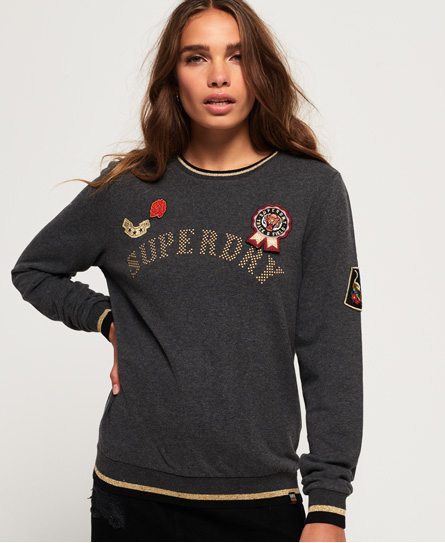 Superdry Rose Army Crew Neck Sweatshirt Rose Army Crew Neck Sweatshirt