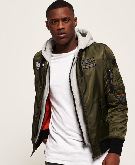 Superdry Patch Rookie Flight Bomberjack superdry kopen in de aanbieding Superdry Patch Rookie Flight Bomberjack superdry kopen in de aanbieding