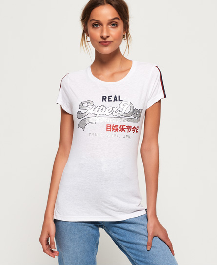 Superdry Vintage Logo Regal Stripe T-Shirt Vintage Logo Regal Stripe T-Shirt