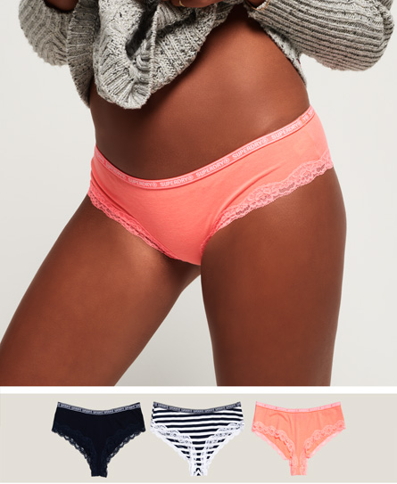 Superdry Triopak Lola Lace Slips superdry kopen in de aanbieding
