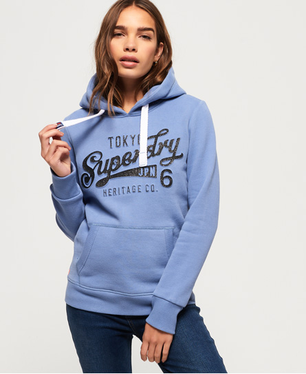 Superdry Embossed Glitter Hoodie Embossed Glitter Hoodie