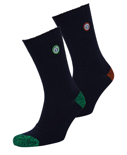 Superdry University Patch Sock Double Pack University Patch Sock Double Pack