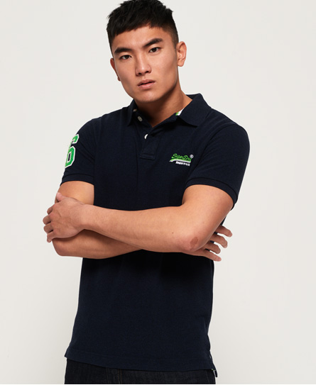Superdry Classic Pique Polo Met Korte Mouwen superdry kopen in de aanbieding