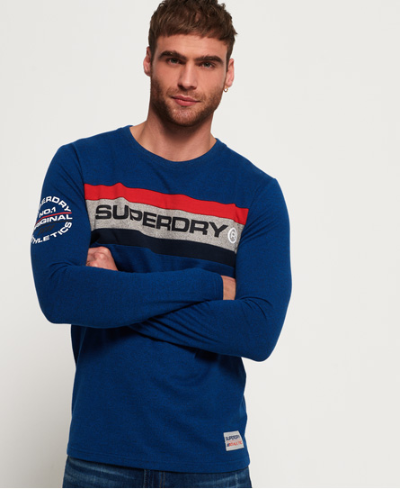 Superdry Trophy T Shirt Met Lange Mouwen superdry kopen in de aanbieding