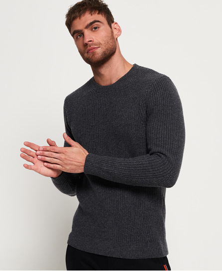 Superdry Premium Through Stitch Crew Neck Jumper Premium Through Stitch Crew Neck Jumper