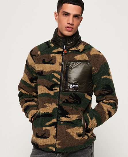 Superdry Mountain Sherpa Camo Track Top Mountain Sherpa Camo Track Top