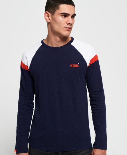 Superdry Engineered Baseball Top Met Lange Mouwen superdry kopen in de aanbieding