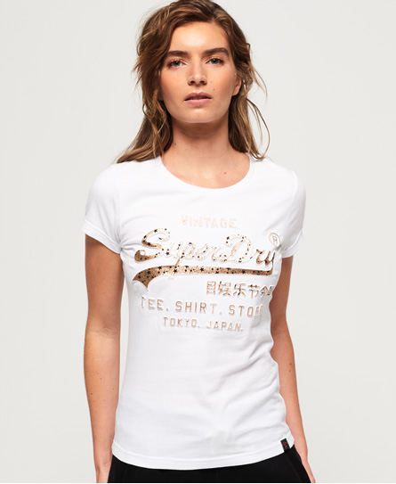 Superdry Shirt Shop Infill Emboss T-Shirt Shirt Shop Infill Emboss T-Shirt