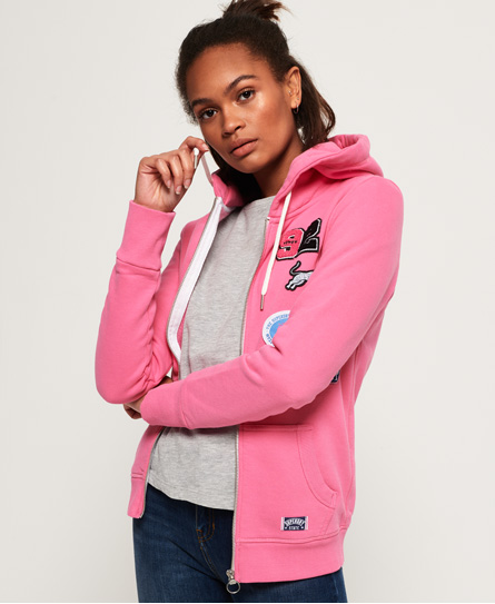 Superdry Logo Badge Zip Hoodie Logo Badge Zip Hoodie