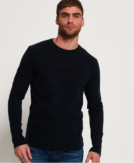 Superdry Vintage Authentic Emboss T Shirt Met Lange Mouwen superdry kopen in de aanbieding