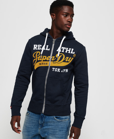 Superdry Heritage Classic Hoodie Met Rits superdry kopen in de aanbieding