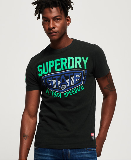 Superdry Power Supplies Heritage Classic T Shirt superdry kopen in de aanbieding