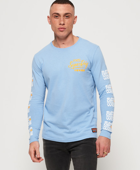 Superdry Ticket Type Pastel T Shirt Met Lange Mouwen superdry kopen in de aanbieding