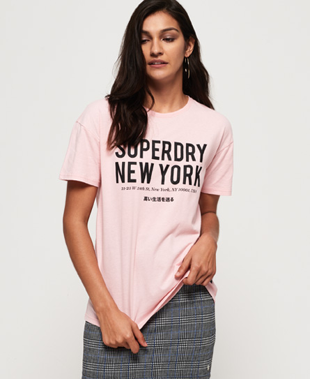 Superdry Yasmine T-shirt In Pink