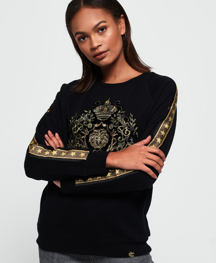 Superdry Rock Royalty Sweatshirt Met Ronde Hals superdry kopen in de aanbieding