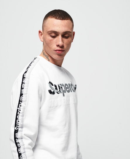 Superdry International Monochrome Oversized Sweatshirt superdry kopen in de aanbieding