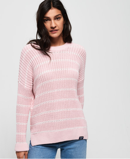 Superdry Elsie Slouch Gebreide Trui Met Ronde Hals superdry kopen in de aanbieding