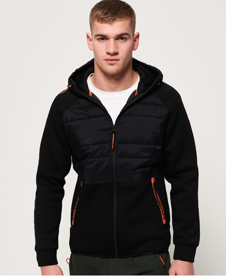 Superdry Gym Tech Stretch Hybrid Hoodie superdry kopen in de aanbieding