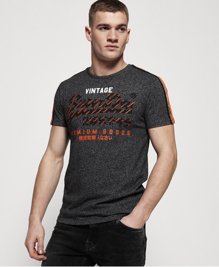 Superdry Premium Goods Racer Gestreept T Shirt superdry kopen in de aanbieding