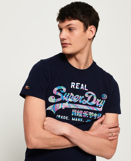 Superdry Vintage Logo Multi Colour T Shirt superdry kopen in de aanbieding
