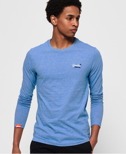 Superdry Orange Label Vintage Geborduurde Top Met Lange Mouwen superdry kopen in de aanbieding