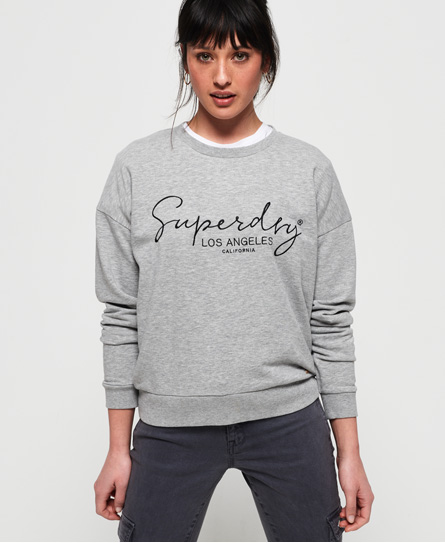Superdry Alice Lite Sweatshirt Met Ronde Hals superdry kopen in de aanbieding