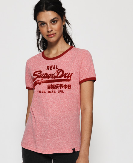 Superdry Vintage Logo Retro Ringer T Shirt superdry kopen in de aanbieding