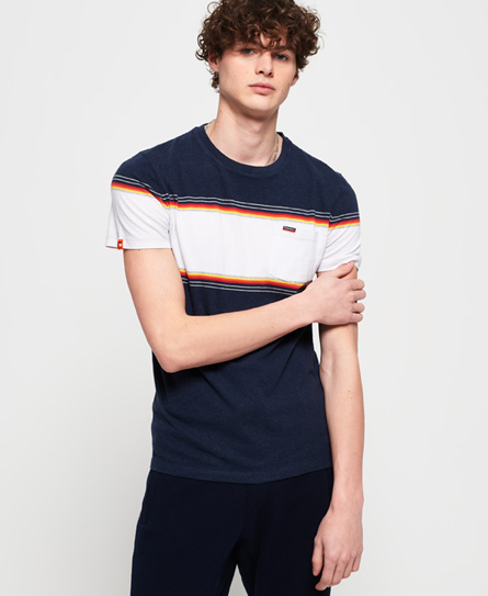 Superdry Chestband T Shirt Met Borstzak superdry kopen in de aanbieding
