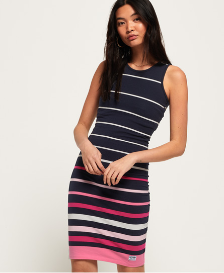 Superdry Gestreepte Midi Jurk superdry kopen in de aanbieding Superdry Gestreepte Midi Jurk superdry kopen in de aanbieding