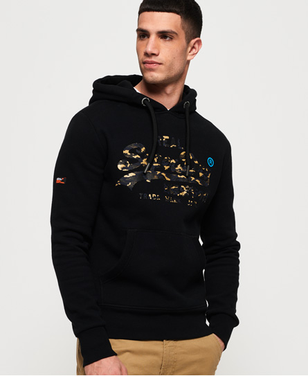 Superdry Vintage Logo Monochrome Hoodie superdry kopen in de aanbieding