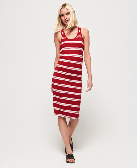 Superdry Mila Gestreepte Midi Jurk superdry kopen in de aanbieding Superdry Mila Gestreepte Midi Jurk superdry kopen in de aanbieding
