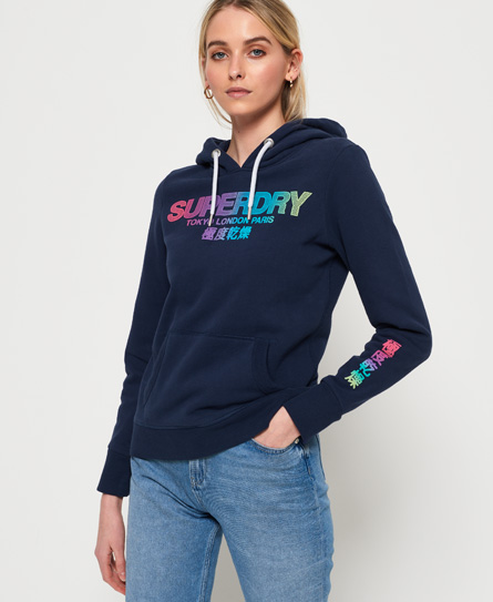 Superdry City Nights Ombre Puff Hoodie superdry kopen in de aanbieding Superdry City Nights Ombre Puff Hoodie superdry kopen in de aanbieding