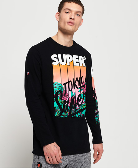 Superdry Ticket Type Infill T Shirt Met Lange Mouwen superdry kopen in de aanbieding