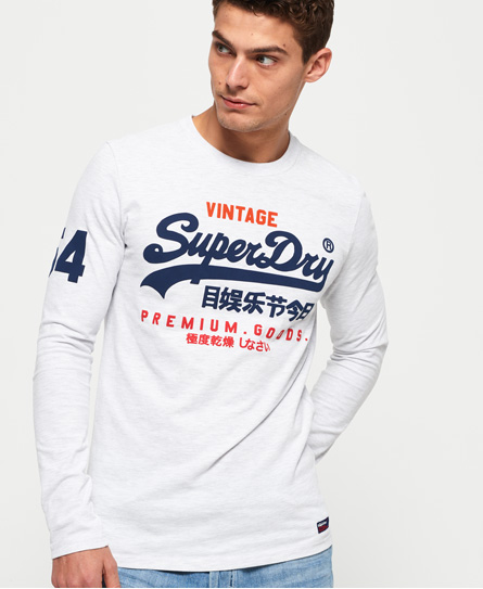 Superdry Premium Goods Tri T Shirt Met Lange Mouwen superdry kopen in de aanbieding