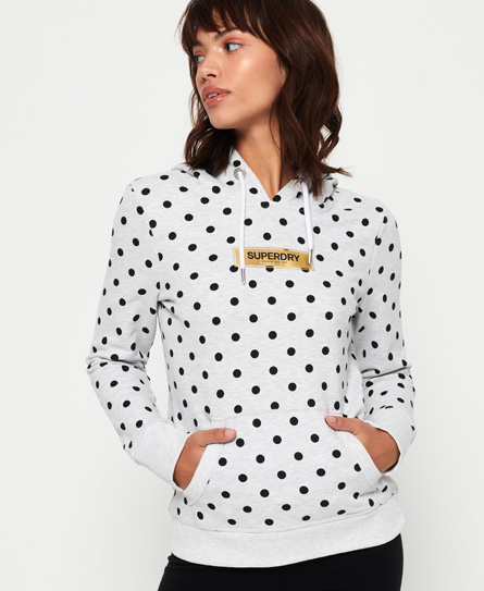 Superdry Studio 395 Polka Dot Hoodie Met All Overprint superdry kopen in de aanbieding