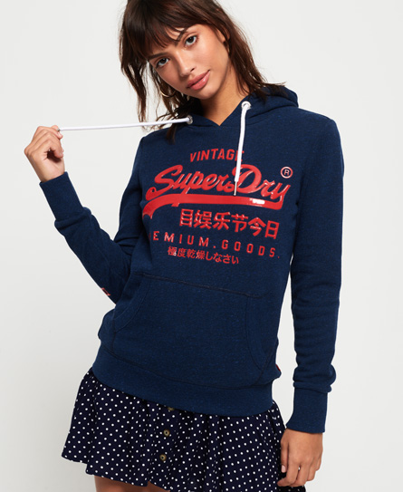 Superdry Premium Goods Gloss Hoodie superdry kopen in de aanbieding