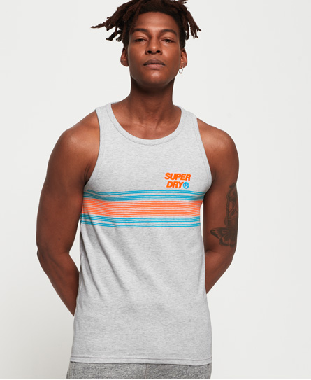 Superdry Fluro Chestband Stacked Hemd Met Strepen superdry kopen in de aanbieding