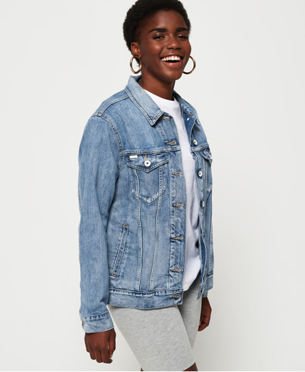 longline denim jacket sale