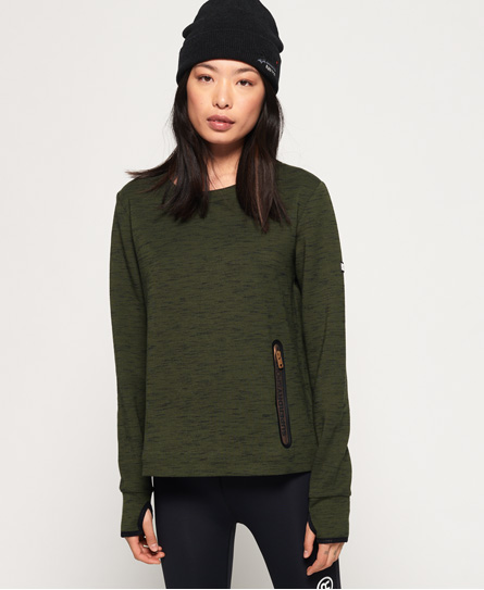 Superdry Gym Tech Luxe Trui Met Ronde Hals superdry kopen in de aanbieding