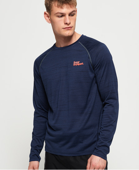 Superdry Active Loose Microvent T Shirt Met Lange Mouwen superdry kopen in de aanbieding