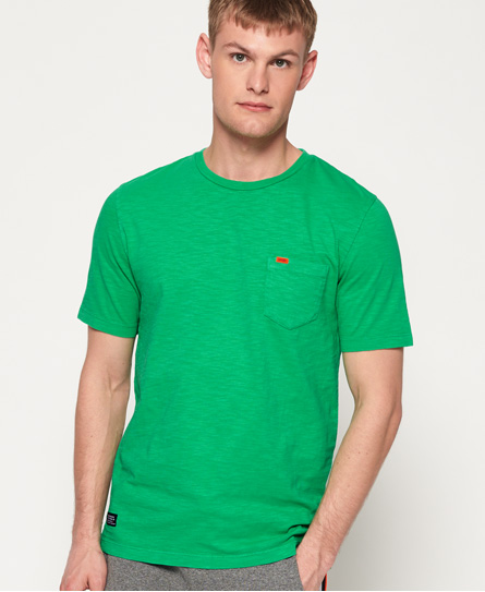 Click to view more detailed imagery on our partner's website Superdry Dry Originals Pocket T-shirt In Yellow